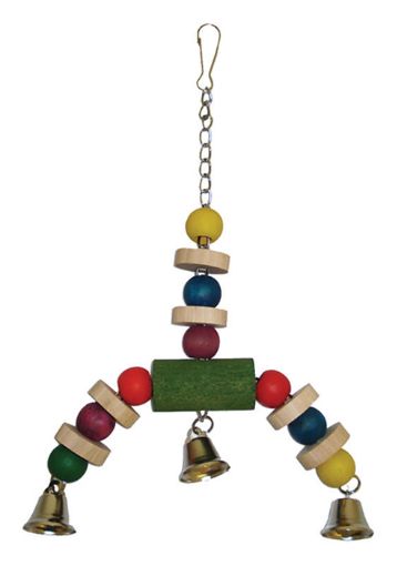 Picture of JINGLER WOOD BIRD TOY 35CM