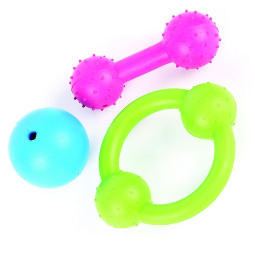 Picture of TOUGH TOYS RUBBER MULTI PACK 13CM/3PCS