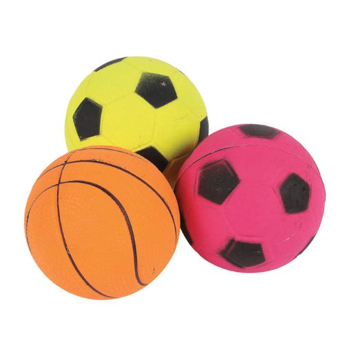 Picture of HAPPY PET NEON SPORTS BALL 6CM/3PCS