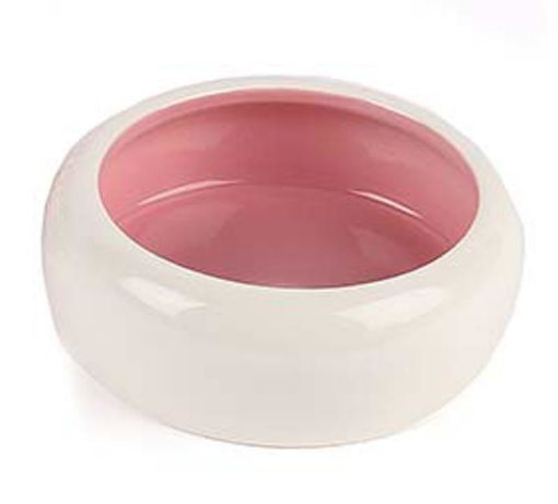 Picture of PET PLATTER ANTI SPLASH BOWL 11X11X4.5CM/200ML/PINK