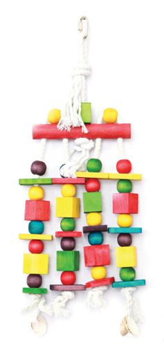 Picture of PARROT TOY BLOCKS 'n' BEADS 16X45CM