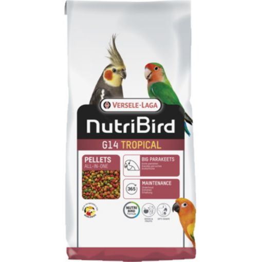 Picture of NUTRIBIRD G14 TROPICAL PELLETS ALL-IN-ONE MAINTENANCE 10KG