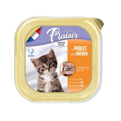 Picture of PLAISIR KITTEN PATE WITH CHICKEN 100G