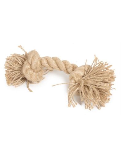 Picture of FC GREEN NATURAL JUTE DOG TOY 2 KNOTS M