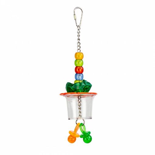 Picture of PET LA LA BIRD TOY SINGLE FORAGING CUP