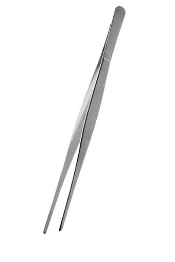 Picture of KOM STAINLESS STEEL FEEDING TONGS STRAIGHT 25CM