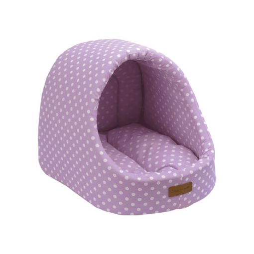 Picture of LITTLE RASCALS PET DEN 50X47X43CM/LILAC SPOT