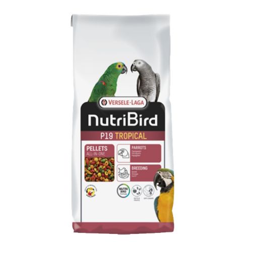 Picture of NUTRIBIRD P19 TROPICAL PELLETS ALL-IN-ONE BREEDING 10KG