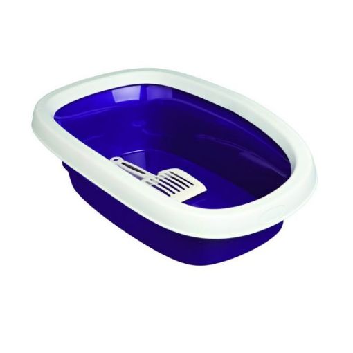 Picture of CARLO CAT LITTER TRAY WITH RIM/SCOOP 38X17X58CM