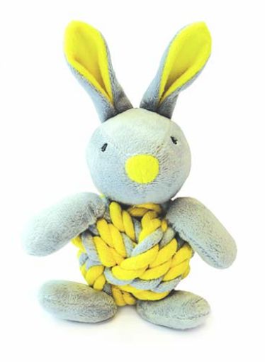 Picture of LITTLE RASCALS KNOTTIE BUNNY YELLOW 20X15X8CM