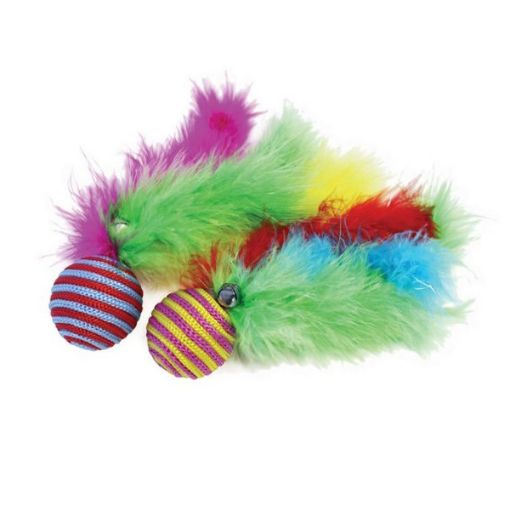 Picture of CAT n CABOODLE CARNIVAL BALL CAT TOY 4X20CM/2PCS