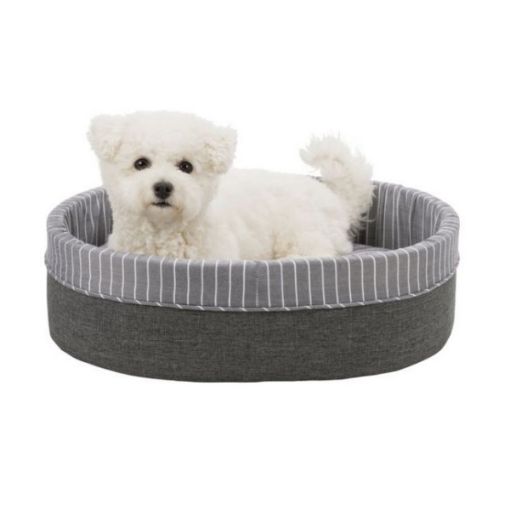 TRIXIE Finley Dog Bed 85x75 cm, Grey/White 