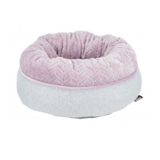 Picture of JUNIOR BED ROUND 40CM/LIGHT GREY-LIGHT LILAC