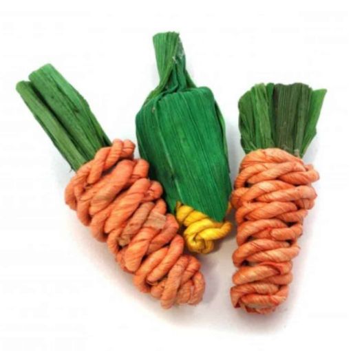 Picture of SISAL CARROTS & CORN MINI 10X3X3CM/3PCS