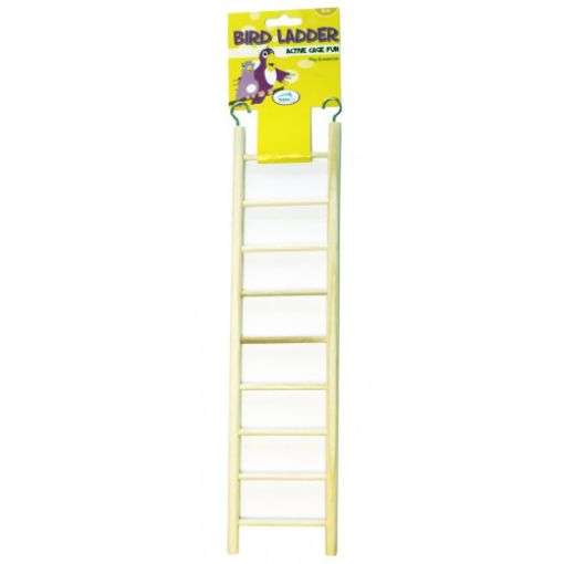 Picture of WOODEN BIRD LADDER 9 STEP 38CM