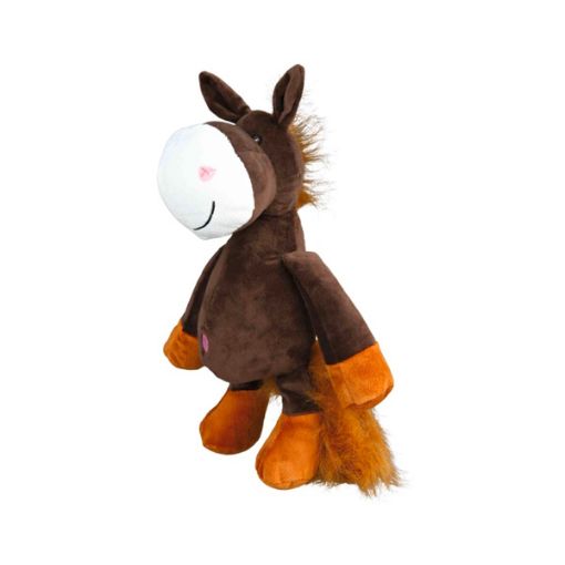 Picture of DOG TOY HORSE WITH ANIMAL SOUND PLUSH 32CM