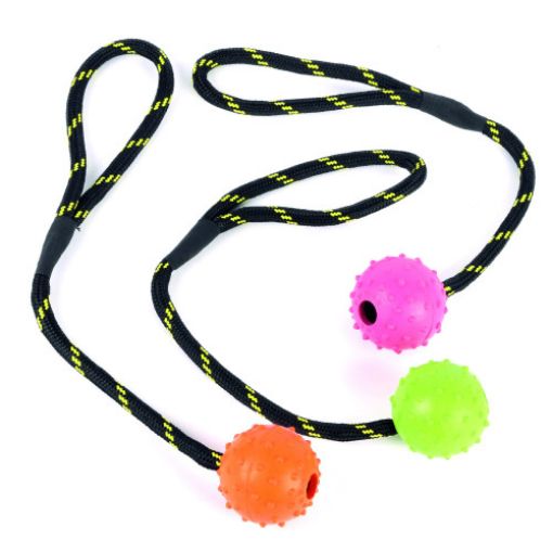 Picture of TOUGH TOYS STUDDED ROPE BALL 5X5X41CM