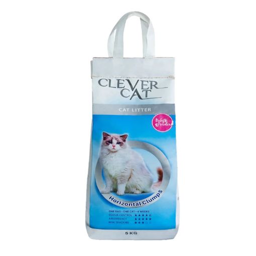 Picture of CLEVER CAT CAT LITTER BABY POWDER 5KG