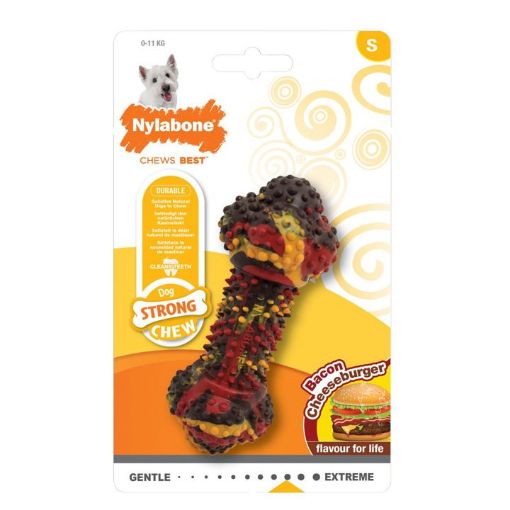 Picture of DOG STRONG CHEW S 0-11KG/BACON CHEESEBURGER FLAVOUR