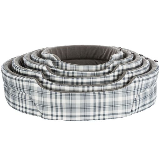 Picture of LUCKY BED OVAL 55X45CM GREY/WHITE